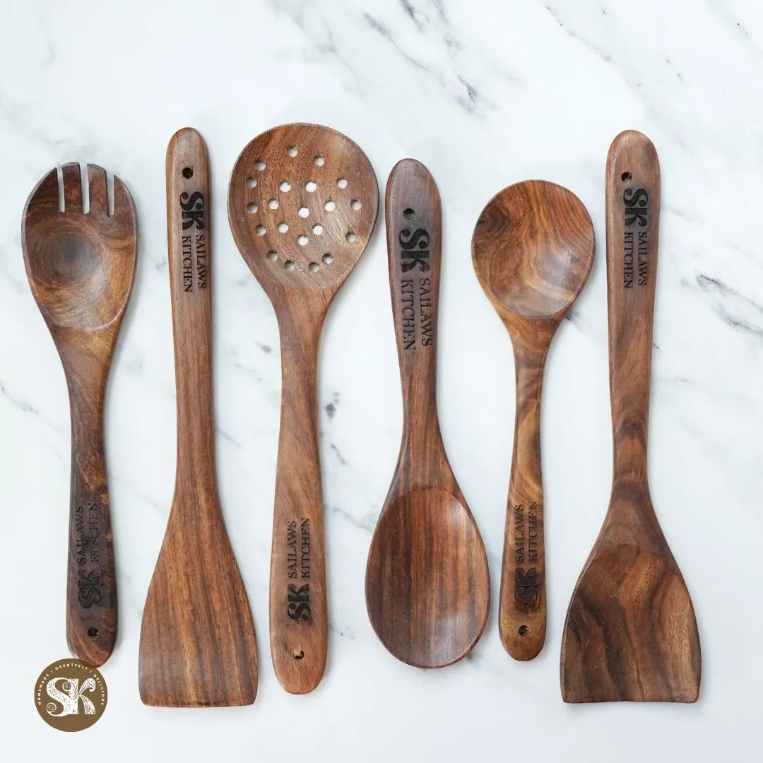 Sheesham Wooden Spatula (any 1 of 6) | Free with Coupon Code | Must Add to Cart