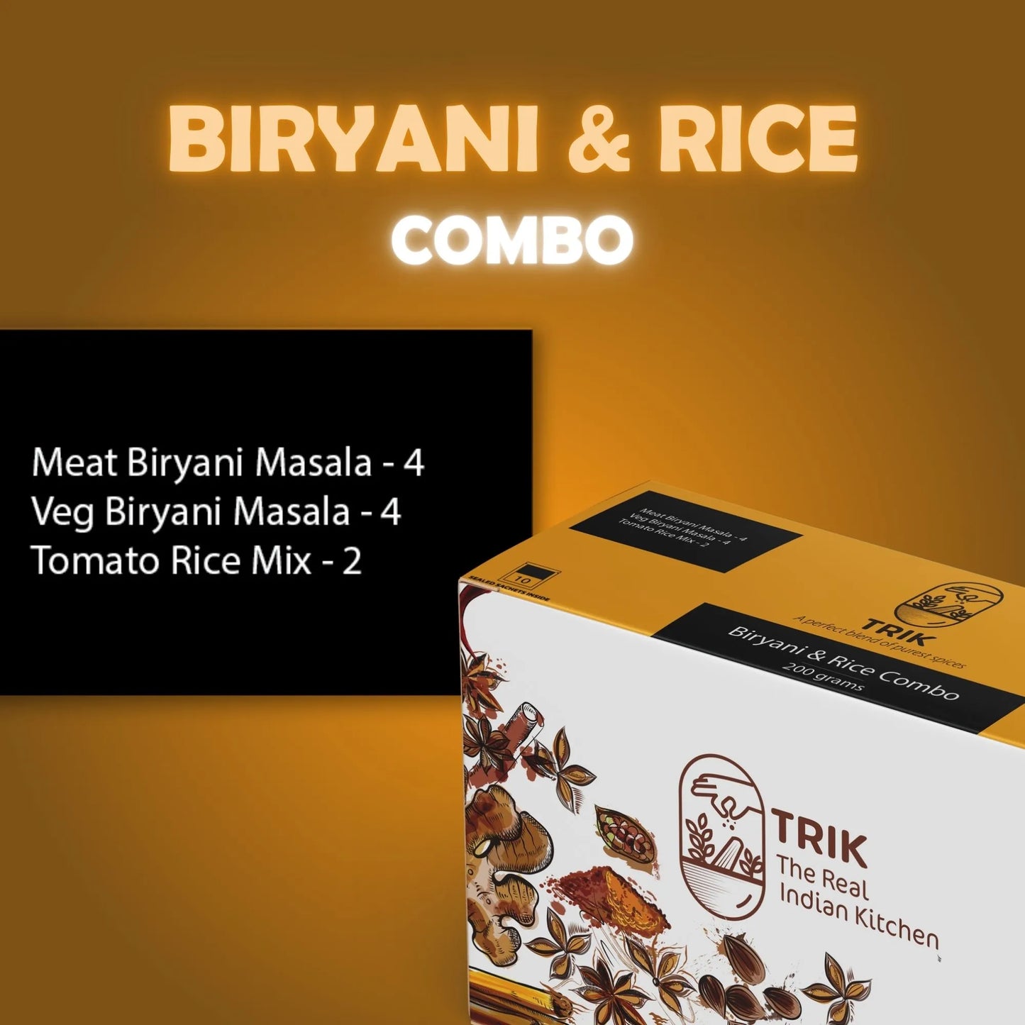 Biryani & Rice Combo 200g | TRIK x SK