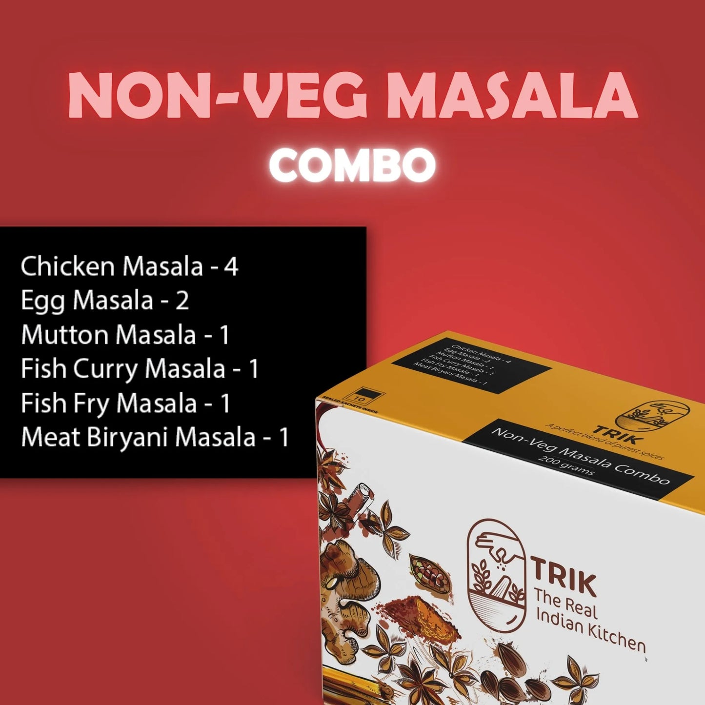 Non-Veg Masala Combo 200g | TRIK x SK