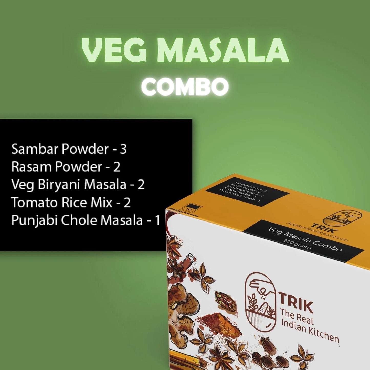 Veg Masala Combo 200g | TRIK x SK