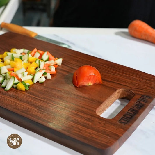 Small Solid Sheesham Wood Chopping Board/Cutting Board | 12 Inch | Anti-Bacterial | Toxin-Free