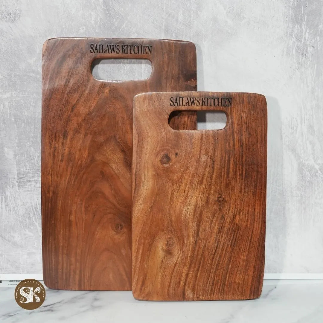 Chopping Board Combo | Sheesham Wood Cutting Boards | 12 & 16 Inch | Toxin-Free Polishing